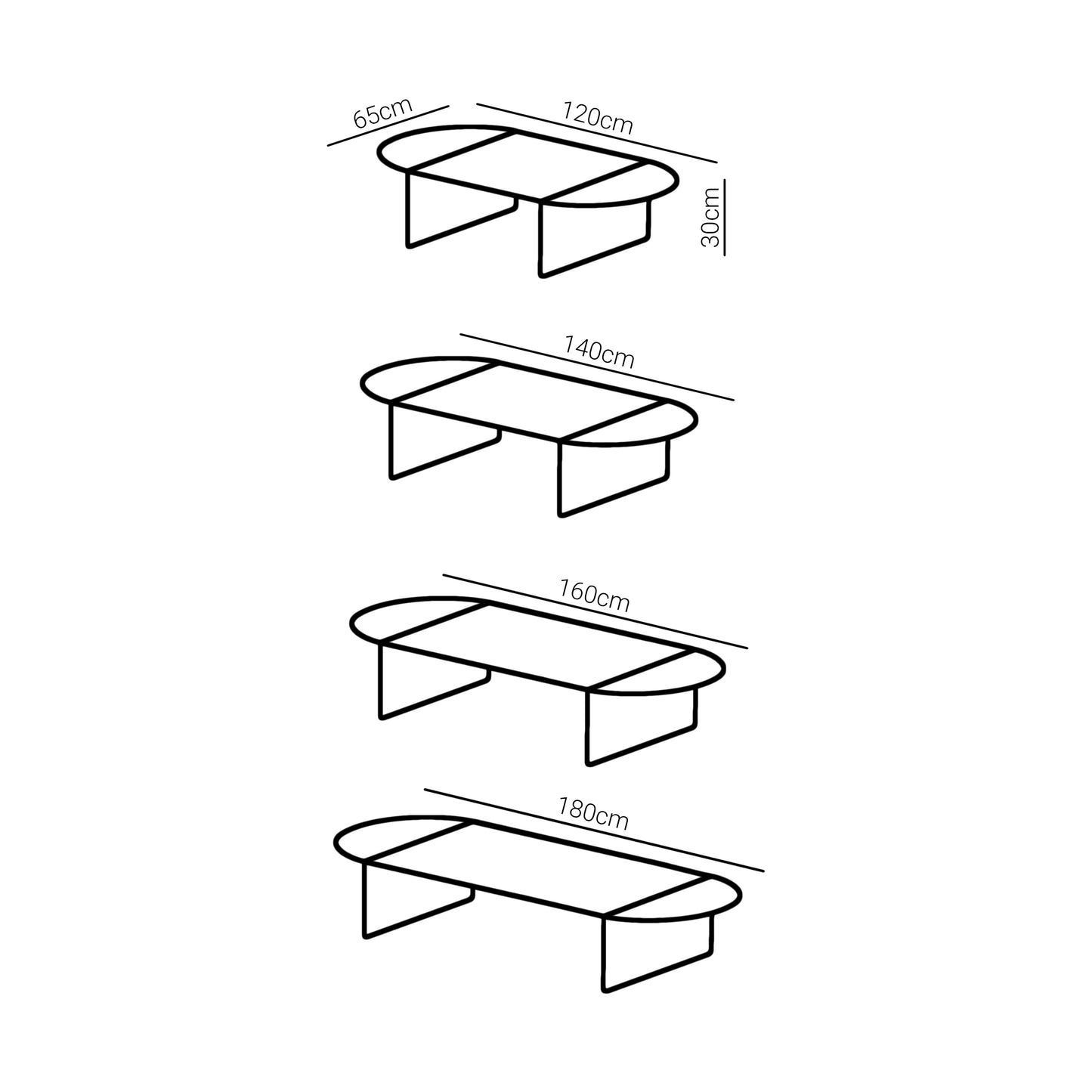 Mesa de centro Coff (Oblonga)
