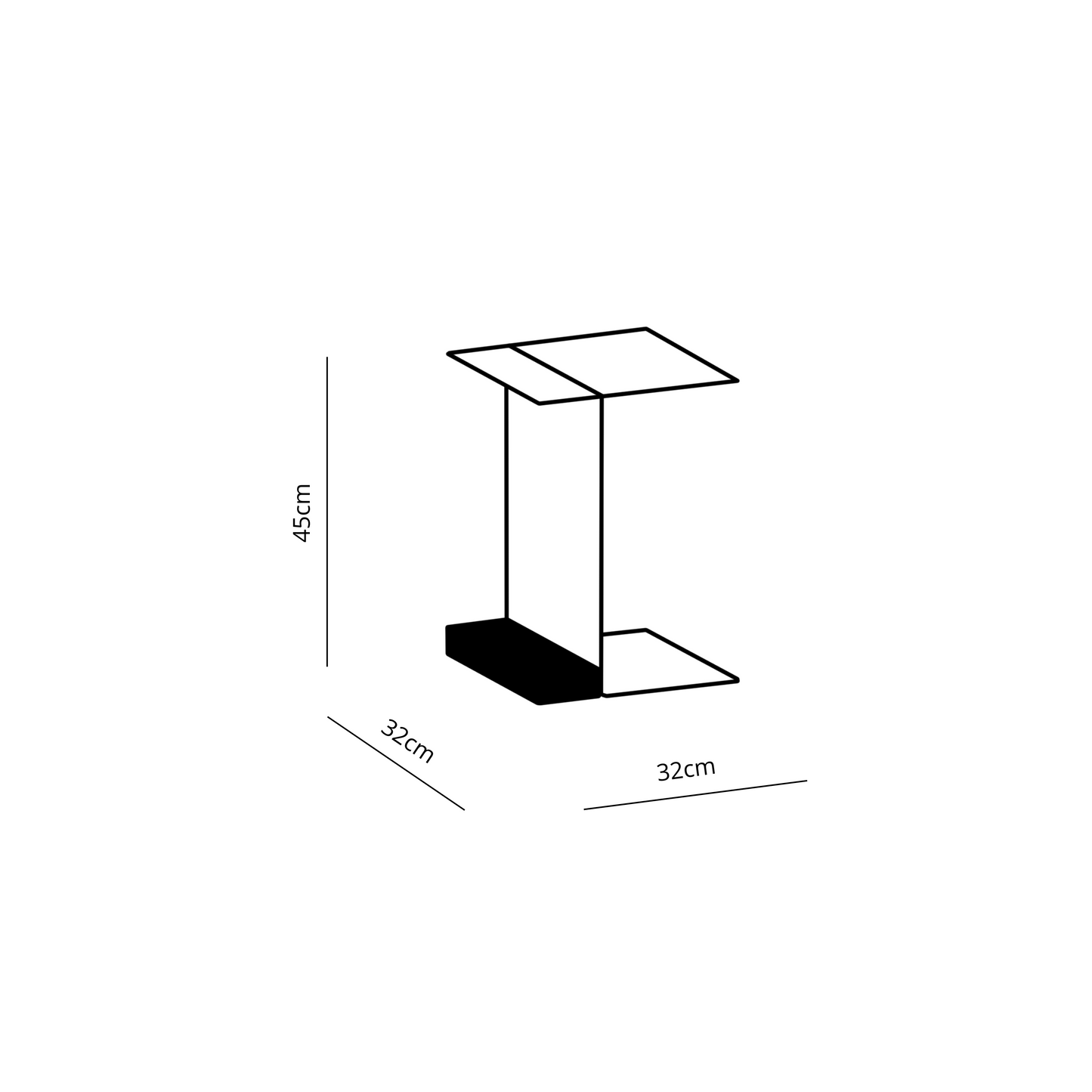 Mesa lateral Coff (Quadrada)